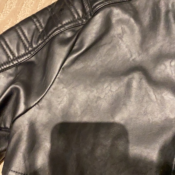 leather jacket-. zara - Picture 4 of 4